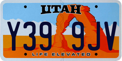 UT license plate Y399JV