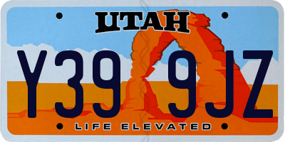 UT license plate Y399JZ