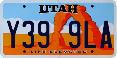 UT license plate Y399LA