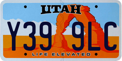UT license plate Y399LC