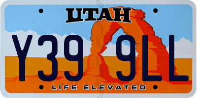 UT license plate Y399LL