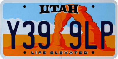 UT license plate Y399LP