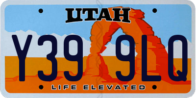 UT license plate Y399LQ