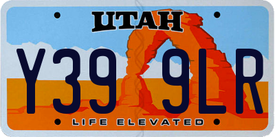 UT license plate Y399LR