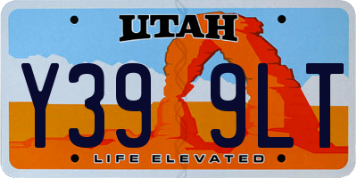 UT license plate Y399LT