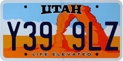 UT license plate Y399LZ