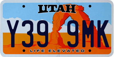 UT license plate Y399MK