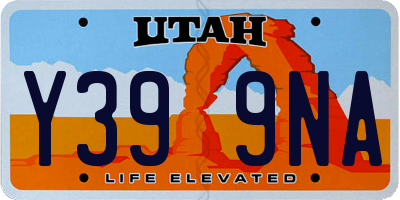UT license plate Y399NA