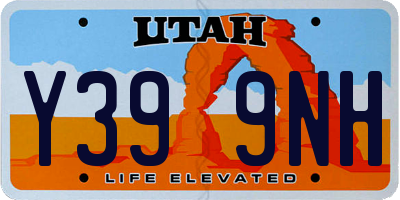 UT license plate Y399NH
