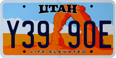 UT license plate Y399OE
