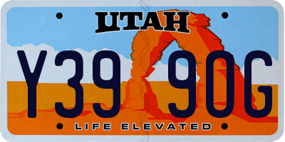 UT license plate Y399OG