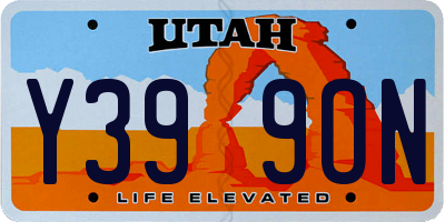 UT license plate Y399ON