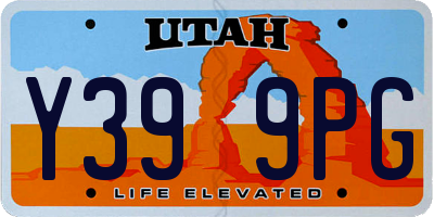 UT license plate Y399PG