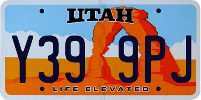 UT license plate Y399PJ