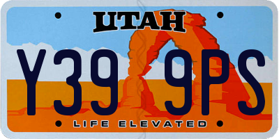 UT license plate Y399PS