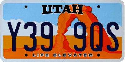 UT license plate Y399QS