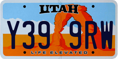 UT license plate Y399RW