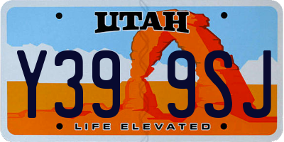 UT license plate Y399SJ