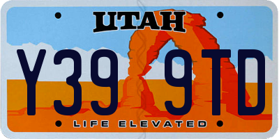 UT license plate Y399TD