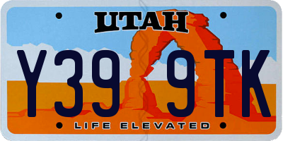 UT license plate Y399TK