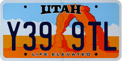 UT license plate Y399TL