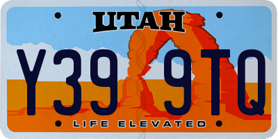 UT license plate Y399TQ