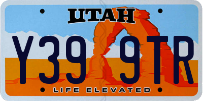 UT license plate Y399TR