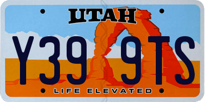 UT license plate Y399TS