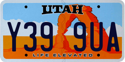 UT license plate Y399UA