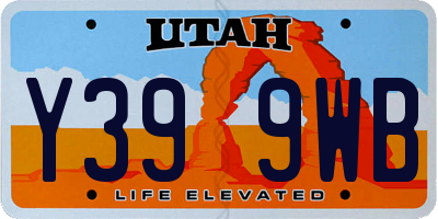 UT license plate Y399WB