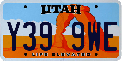 UT license plate Y399WE
