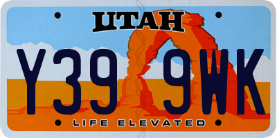 UT license plate Y399WK