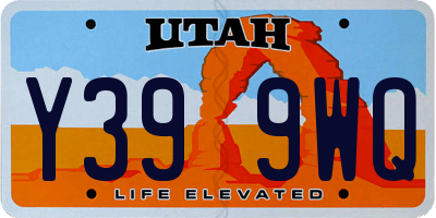 UT license plate Y399WQ