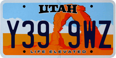 UT license plate Y399WZ