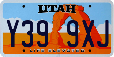 UT license plate Y399XJ