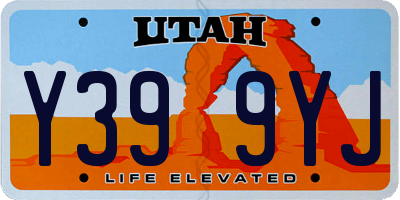 UT license plate Y399YJ