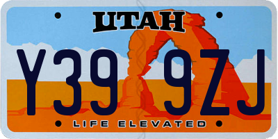 UT license plate Y399ZJ