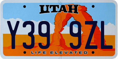 UT license plate Y399ZL