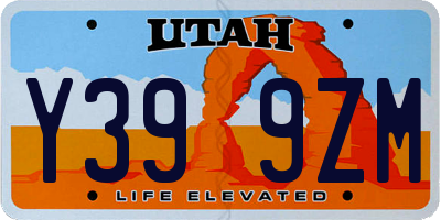 UT license plate Y399ZM