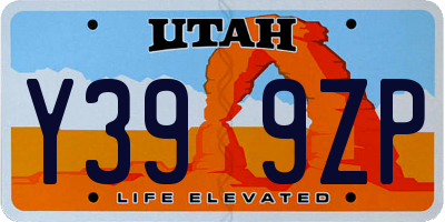 UT license plate Y399ZP
