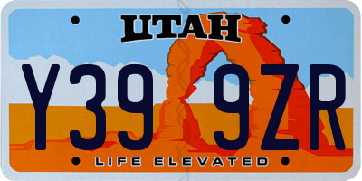 UT license plate Y399ZR