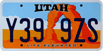 UT license plate Y399ZS