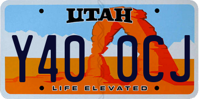 UT license plate Y400CJ