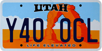 UT license plate Y400CL