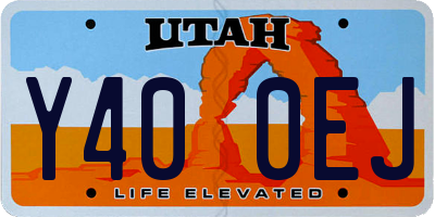 UT license plate Y400EJ