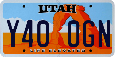 UT license plate Y400GN