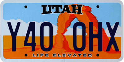 UT license plate Y400HX