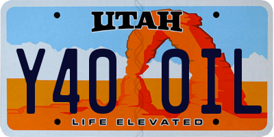UT license plate Y400IL