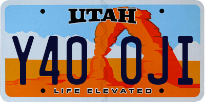 UT license plate Y400JI