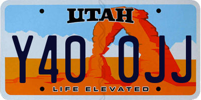 UT license plate Y400JJ